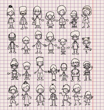 geniş aile üyeleri doodle