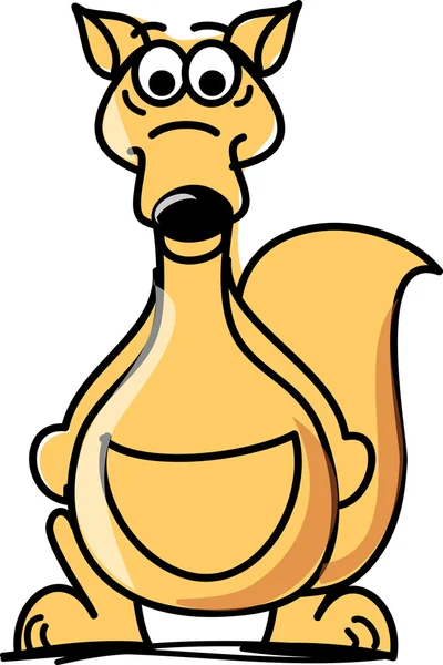 Caricature kangourou — Image vectorielle