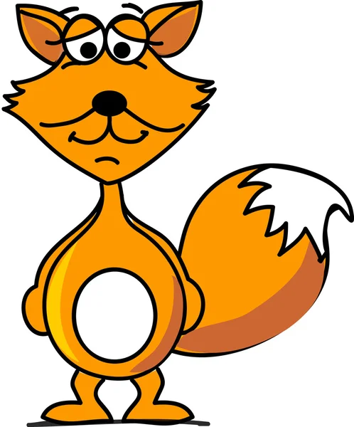 Vetor desenho animado raposa —  Vetores de Stock