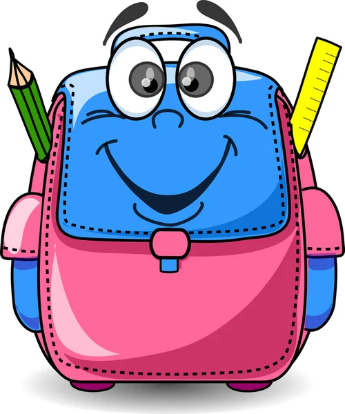 stock vector Cartoon School Bag