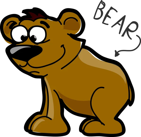 Cartoon bear — Stock Vector