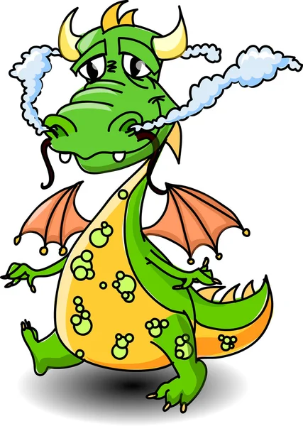 Dibujos animados lindo dragón — Archivo Imágenes Vectoriales