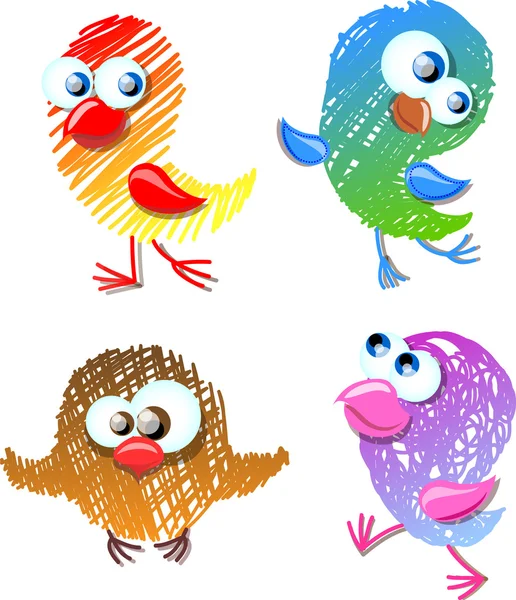 Lovely birds for your design Vector Graphics
