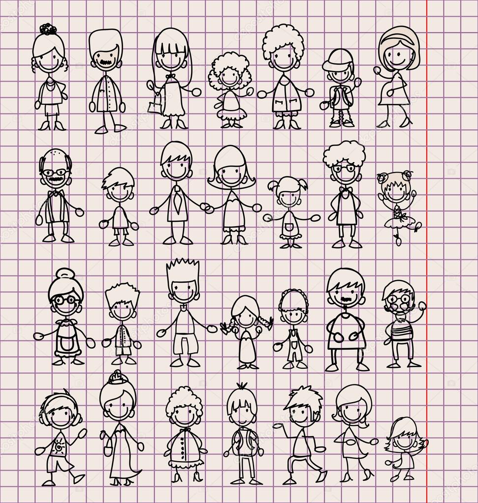 Doodle members of large families