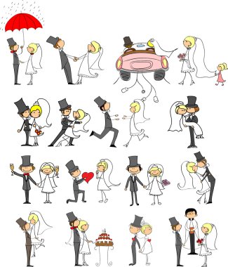 Düğün resimleri, gelin ve damat aşk seti