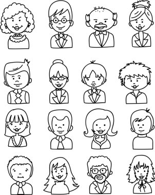 cute Karikatür yüzler