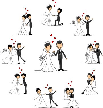 Düğün resimleri, gelin ve damat aşk seti