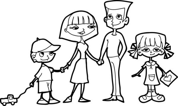 Cartoon ritningar av barn — Stock vektor