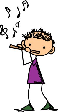 müzik karalamalar, vektör çizim