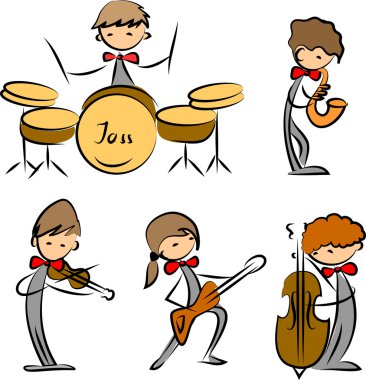 müzik simgeleri dizisi