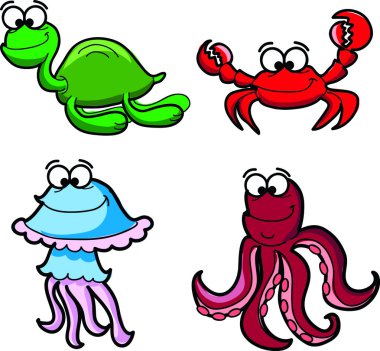 farklı sevimli hayvanlar