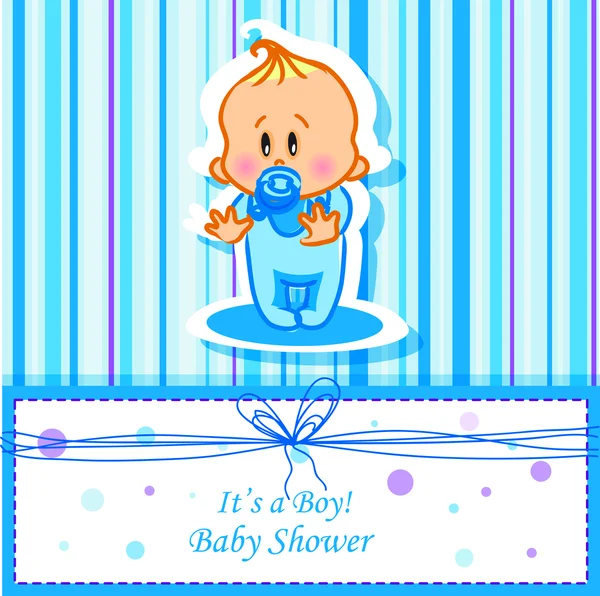 Card with baby boy — Stock Vector