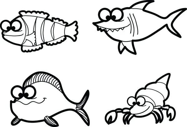 Ryby morskie — Wektor stockowy