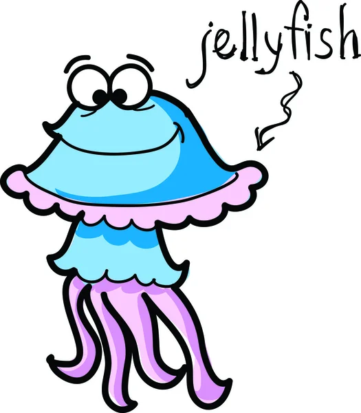 Мультфільм медузи — стоковий вектор