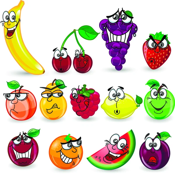 Frutta dei cartoni animati — Vettoriale Stock