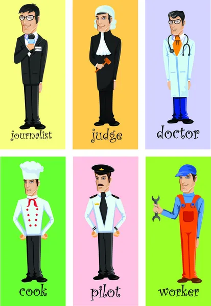 Characters of different professions — Stock Vector