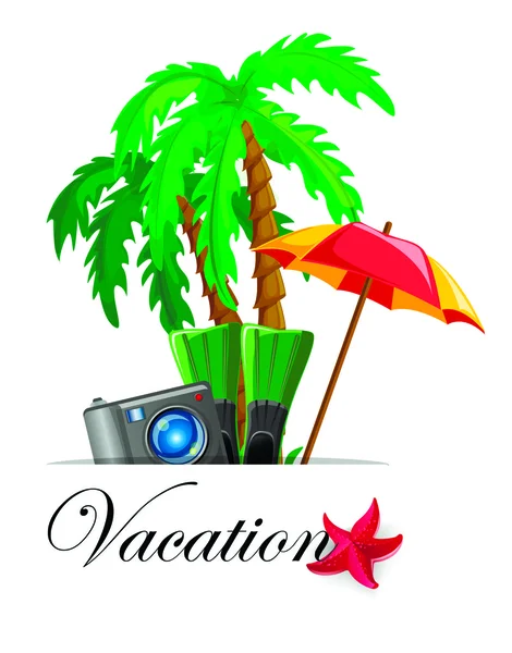 Fondo de vacaciones y viajes — Vector de stock