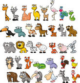 Картина, постер, плакат, фотообои "set of cute cartoon animals", артикул 41642479