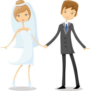 karikatür evlilik resmi