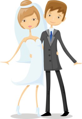 karikatür evlilik resmi