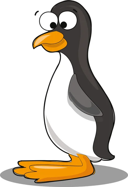 Roztomilý kreslený tučňák — Stockový vektor