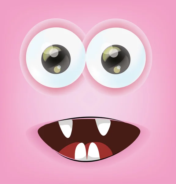 Cara de desenho animado com emoção —  Vetores de Stock