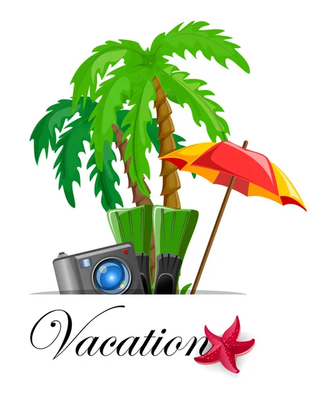 Vacation vector background — Stock Vector
