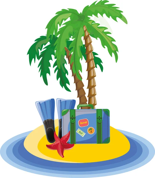 Vacation vector background — Stock Vector