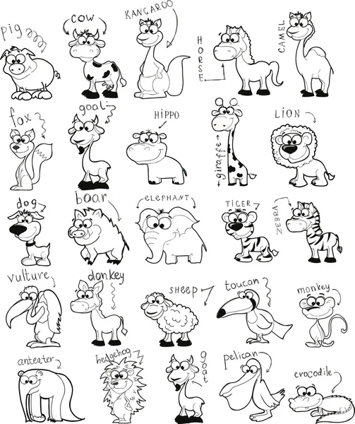 Dibujos animales granja imágenes de stock de arte vectorial | Depositphotos