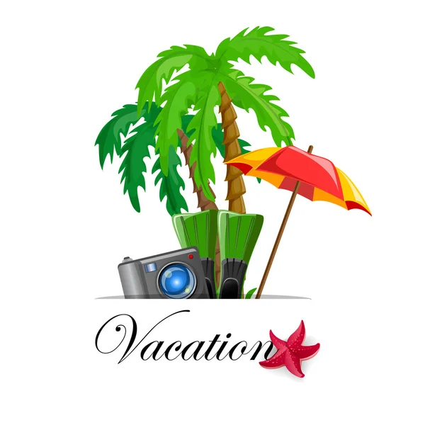 Fondo de vacaciones y viajes — Vector de stock
