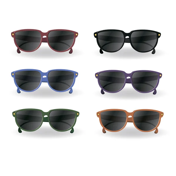 Travel cartoon sunglasses — Stock Vector