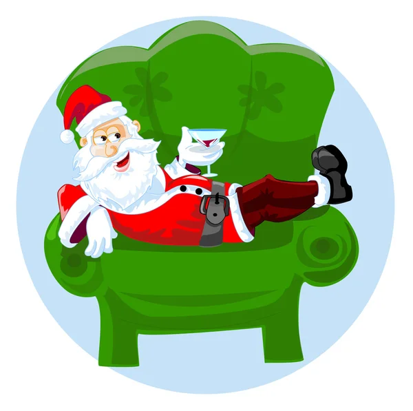 Père Noël drôle — Image vectorielle