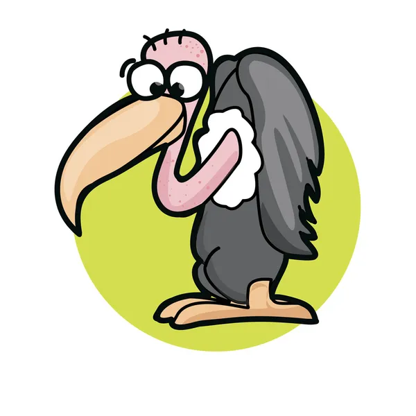 Cute cartoon vulture — Stock Vector