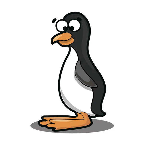 Cute cartoon penguin — Stock Vector