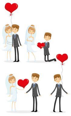 gelin ve damat aşık