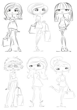 farklı ülkede moda kızlar