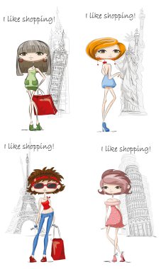 farklı ülkede moda kızlar