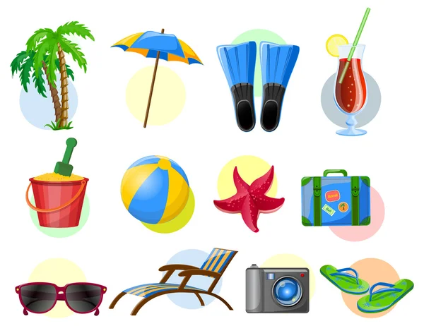 Travel cartoon icons — Stock Vector