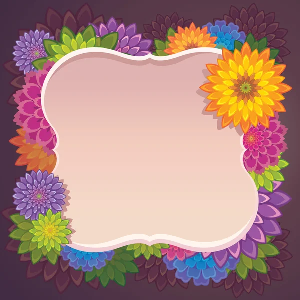 Floral frame — Stock Vector