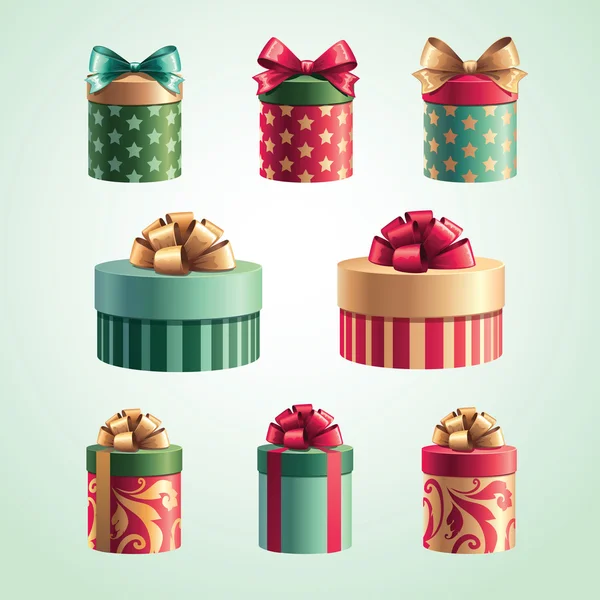 Coffret cadeaux de Noël — Image vectorielle