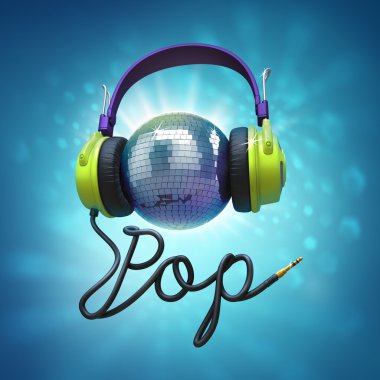 disko topu kulaklık pop müzik