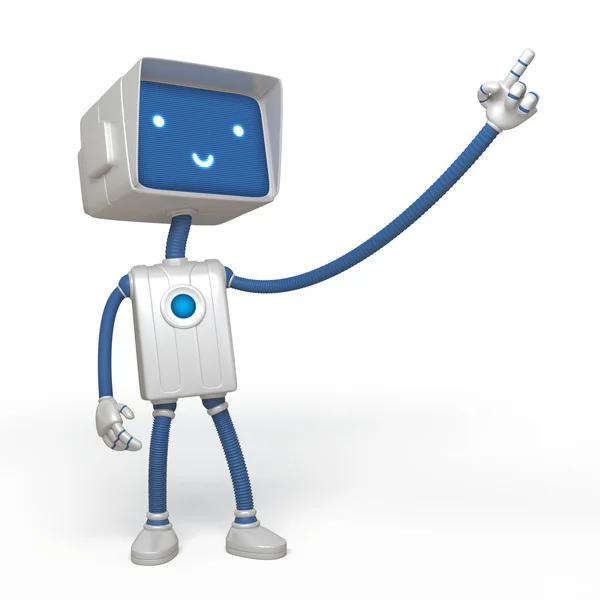 Cute robot character — Stock Photo, Image