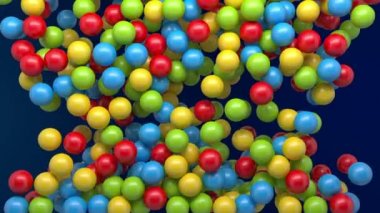 renkli toplar Intro arka plan düşüyor