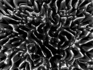 Abstract trendy black liquid metallic background clipart