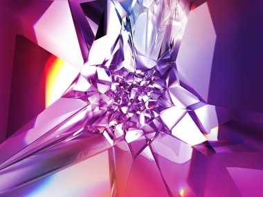 Abstract beautiful purple crystal fashion background clipart