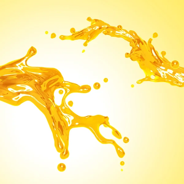 Orange juice splash — Stock Photo, Image