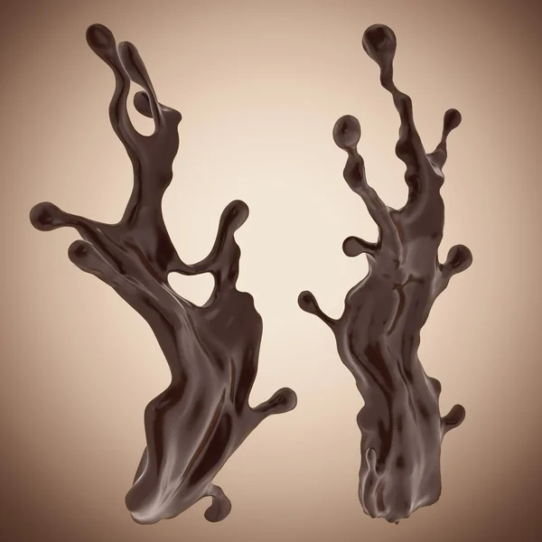 Chapoteo de chocolate abstracto —  Fotos de Stock