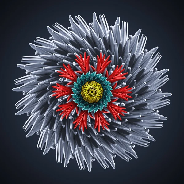 Abstracte 3D-bloem — Stockfoto