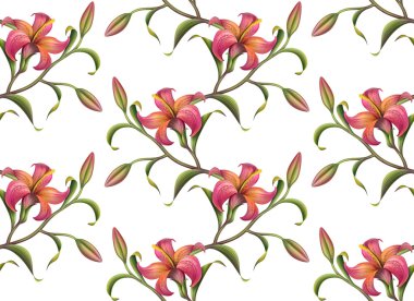 tropikal çiçek desen arka plan