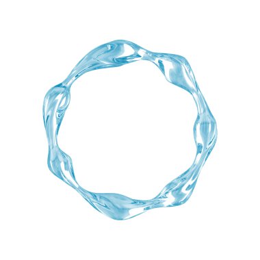 3D soyut doğal su sıçrama